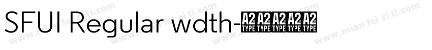 SFUI Regular wdth字体转换